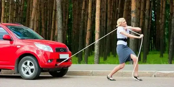 Ziema un automobilis